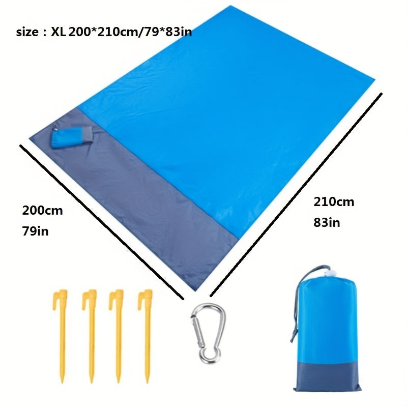 Large Beach Blanket Sandproof Lightweight Mat for 3-5 Adults