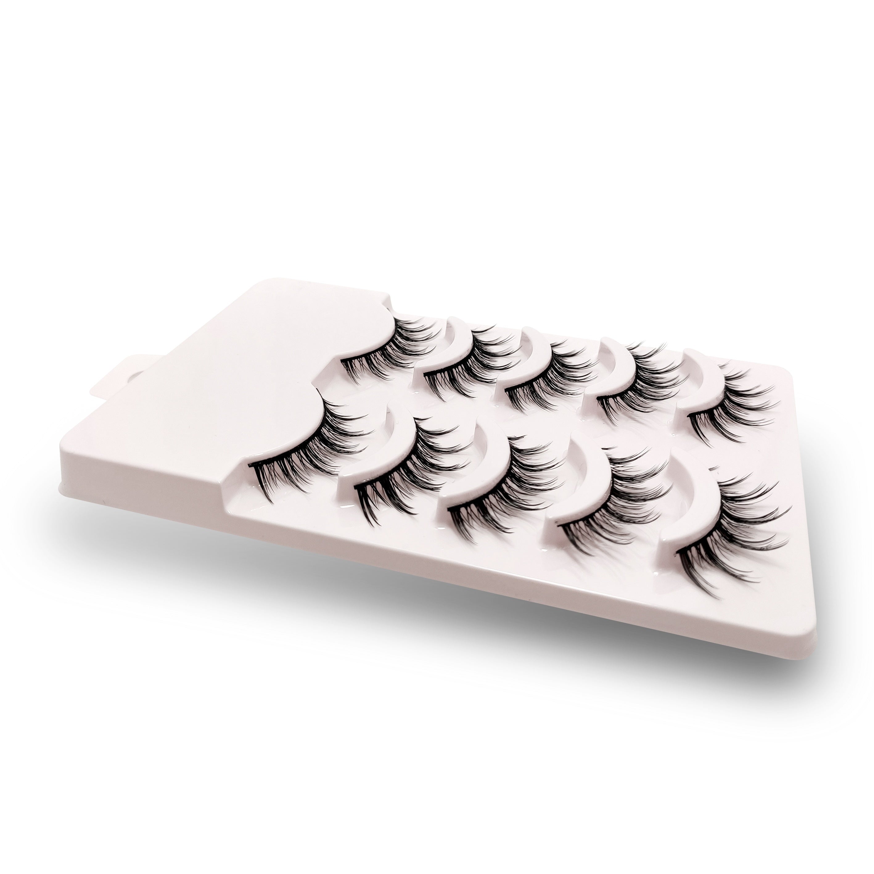 5 Pairs Natural Look Full Strip Faux Mink False Eyelashes