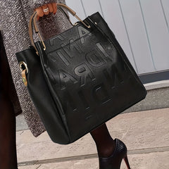 Women's Embossed Leather Tote Bag Satchel Purse