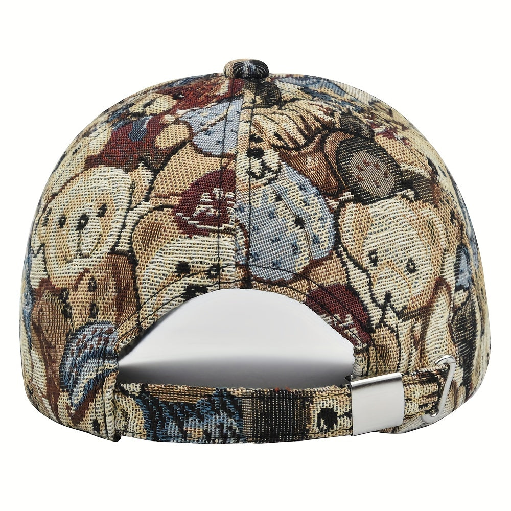 Casual Sunscreen Bear Baseball Cap Puppy Cap Printed Casual Ins