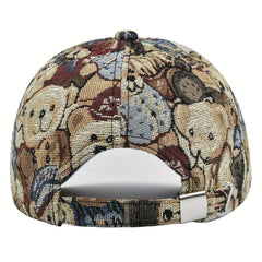 Casual Sunscreen Bear Baseball Cap Puppy Cap Printed Casual Ins