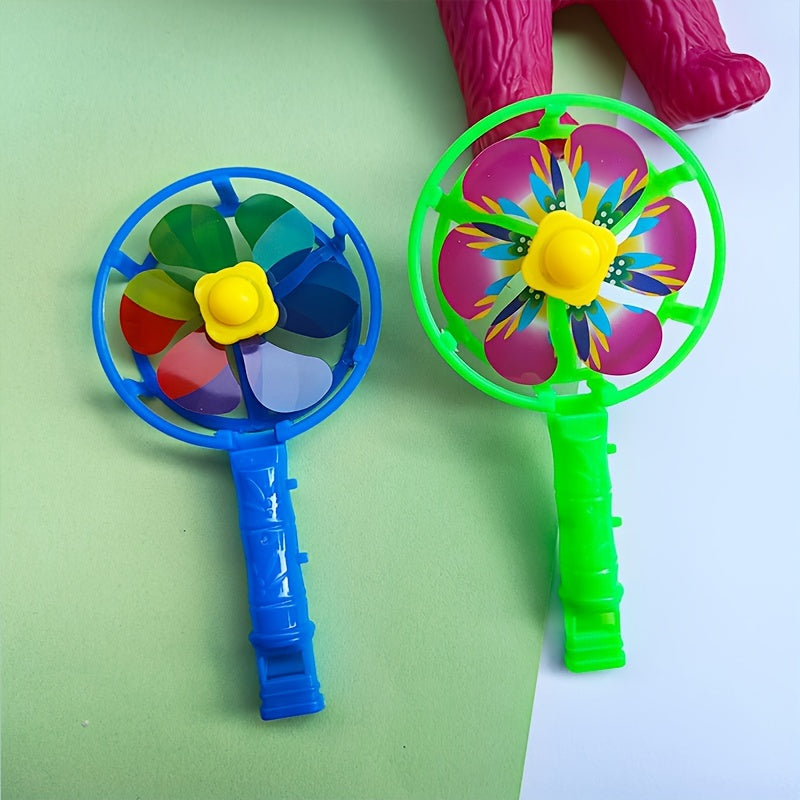10pcs Colorful Whistle Small Windmill Windmill Toys Small Colorful Whistling