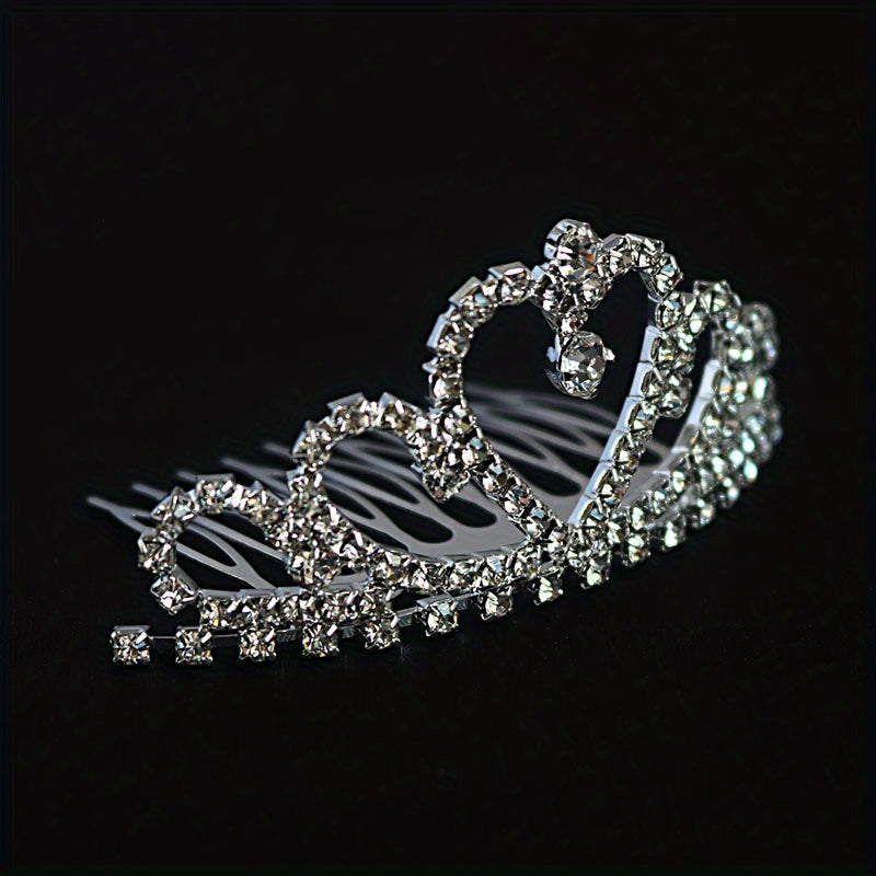 Crystal Rhinestone Crown Tiara Birthday Wedding Hair Accessories