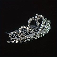 Crystal Rhinestone Crown Tiara Birthday Wedding Hair Accessories
