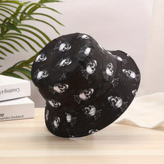 Skull Pattern Print Bucket Hat Lightweight Sun Hat Unisex Travel Essential