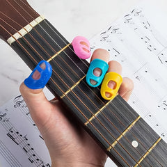 5pcs Anti Scald Finger Cots for Guitar and Piano Playing - Random