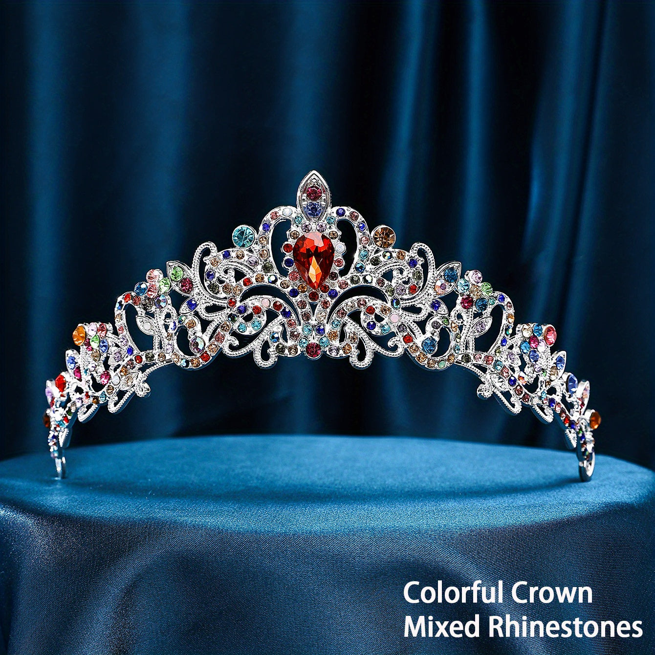 Metal Rhinestone Tiara Hair Accessories for Women