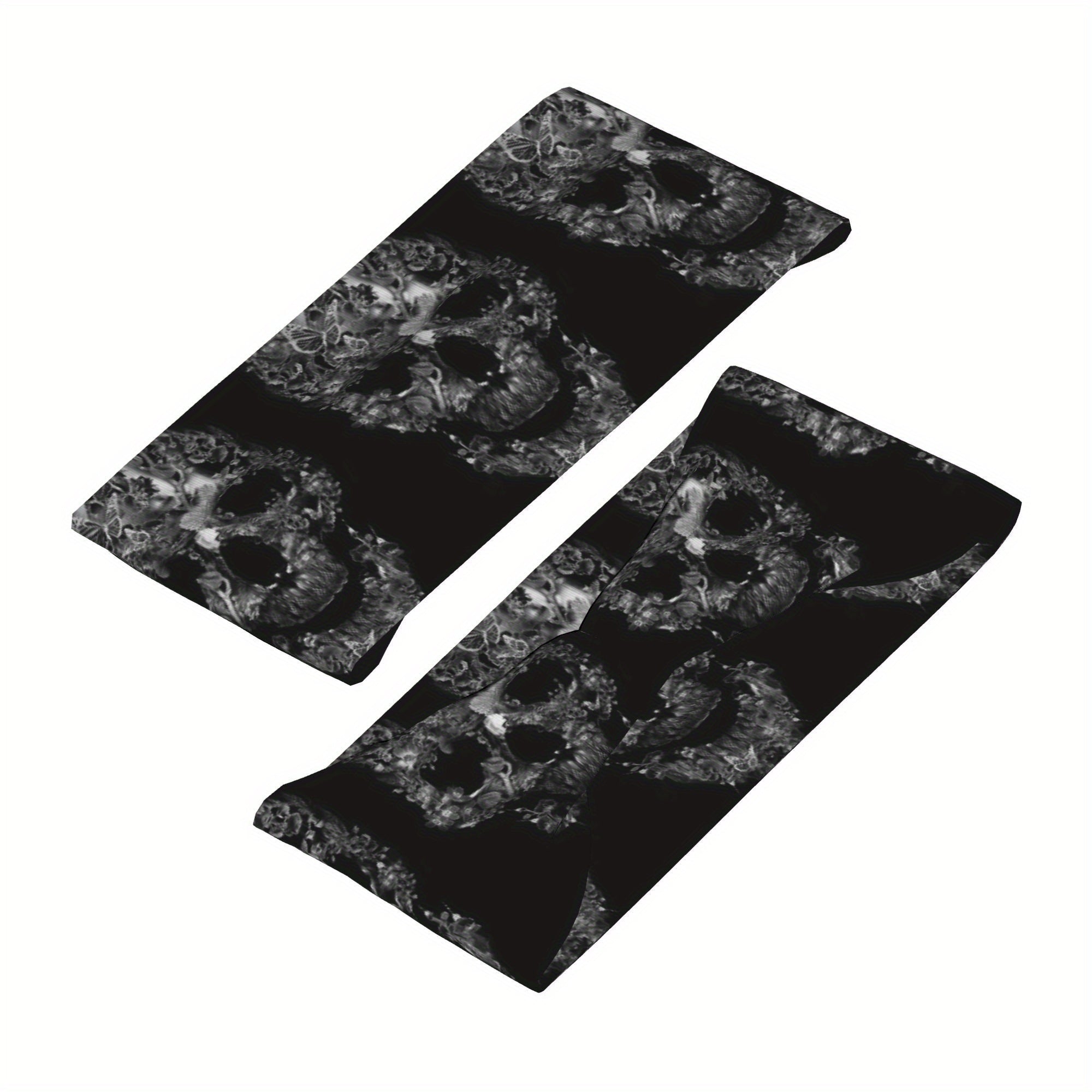 Scary Skull Sports Headband Sweat Wicking Stretchy & Breathable Polyester