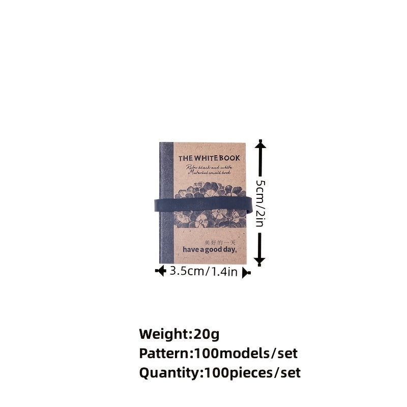 100 Sheets Retro & Mini Translucent Sulfuric Acid Paper 1/4 x 2