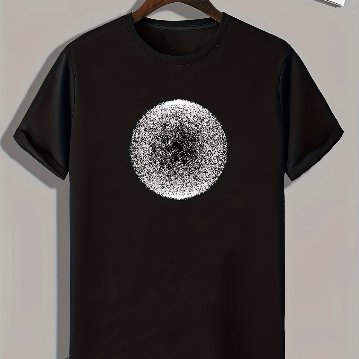 Round Pattern Print Men's Graphic T shirt for Summer