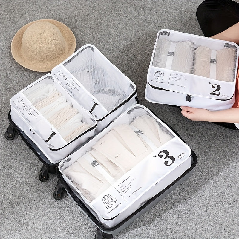 Lightweight Clear Luggage Organizer Dacron Packing Cubes Storage Bag