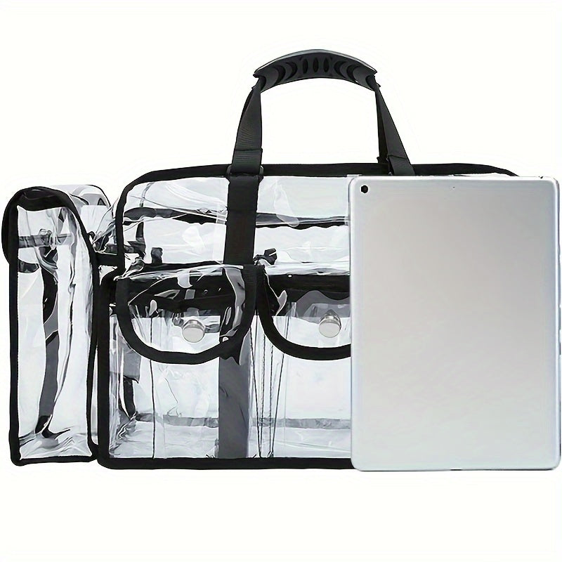 Transparent PVC Outdoor Cosmetics Bag Large Capacity