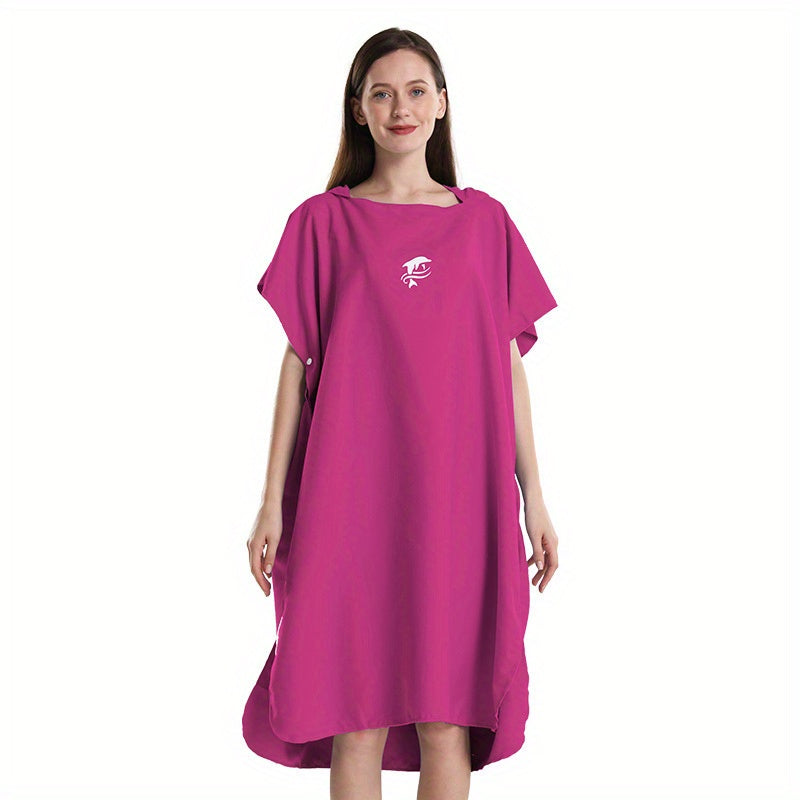 Quick Dry Microfiber RV Bath Robe Towel Poncho Nightclothes