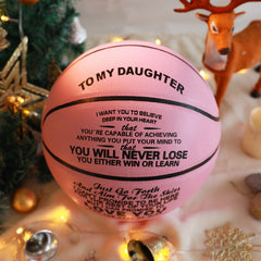 Size 7 Basketball Gift for Granddaughter with Pump