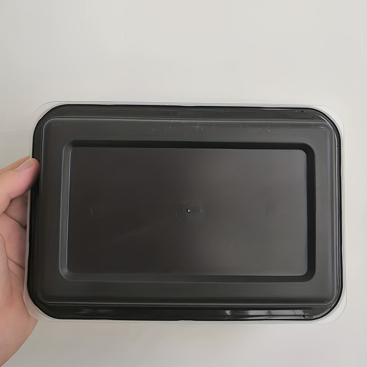 10ps Rectangle Thickened Lunch Box Plastic Commercial Sealed Lunch Box