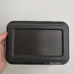10ps Rectangle Thickened Lunch Box Plastic Commercial Sealed Lunch Box