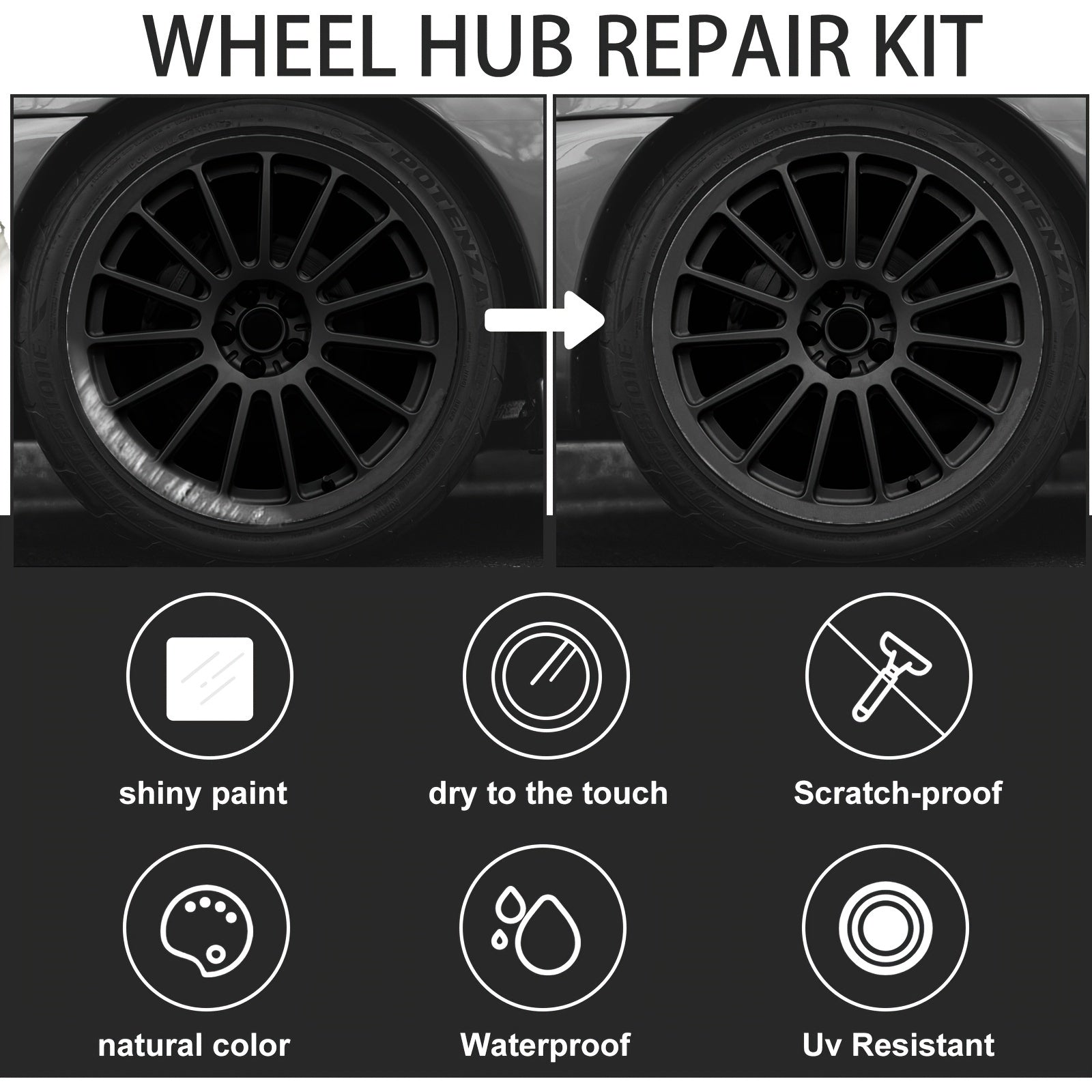 Car Wheel Scratch Repair Pen - Paint Surface Scratch Removal Pen
