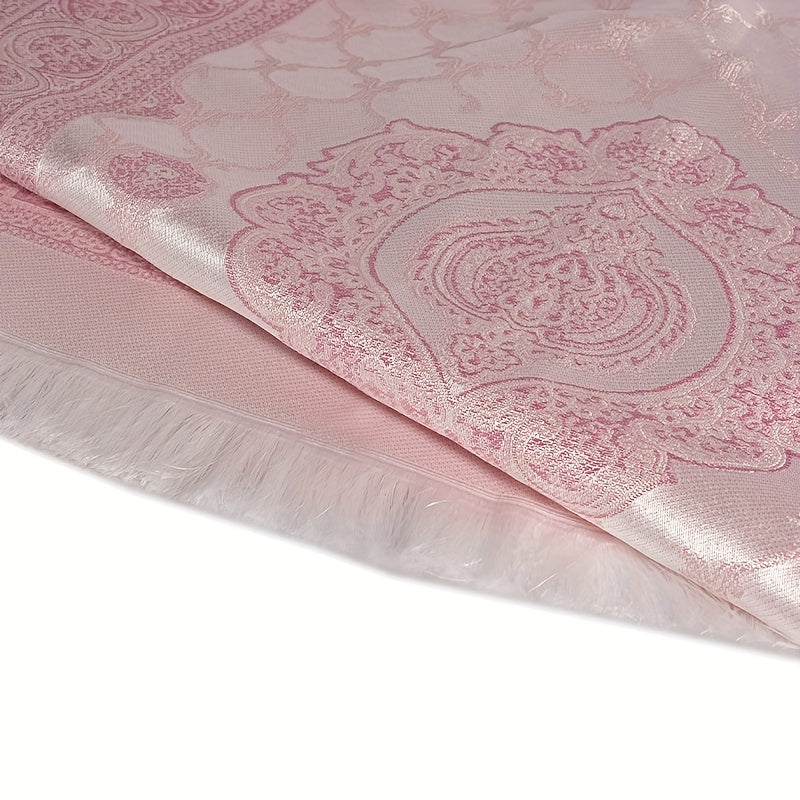 Portable Muslim Prayer Mat and Beads Set Soft and Durable Travel Prayer Mat