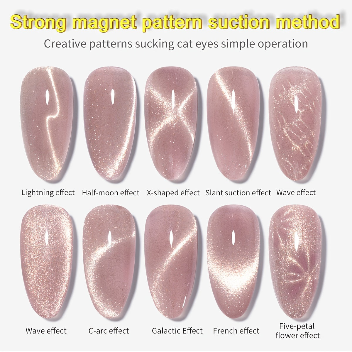 YADADA Nail Magnet Tool Cat Eye Magnet For Nails Dual Ended Magnetic Stick