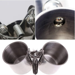 Stainless Bird Food Cans Feeding Cups for Small Birds