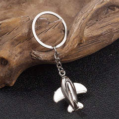 Creative Airplane Keychain for Men Backpack Car Pendant