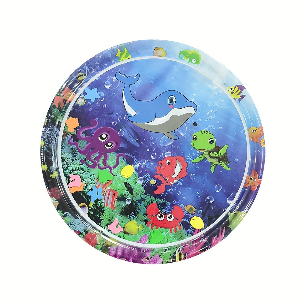 Octopus Water Splash Pad with Fish & Coral Sensory Play Mat