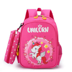 Unicorn Skateboard Dinosaur Children's Backpack + Pencil Case