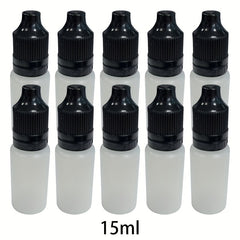 10pcs Plastic PE Dropper Bottles With Tamper Childproof Cap 10-120ML