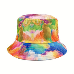 Tie Dye Fisherman's Hat Vintage Print Sunshade Outdoor Fishing