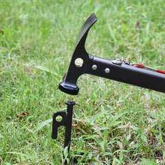 KORAMAN Camping Hammer Multifunctional Steel Hammer with Stake Remover