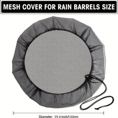 Rain Bucket Mesh Cover Water Bucket Net with Adjustable Drawstring Filter Mesh