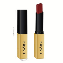 Long-Lasting Moisturizing Lipstick with Golden Shine