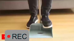 Household Broom And Dustpan Set Stainless Steel Handle Creative Dustpan