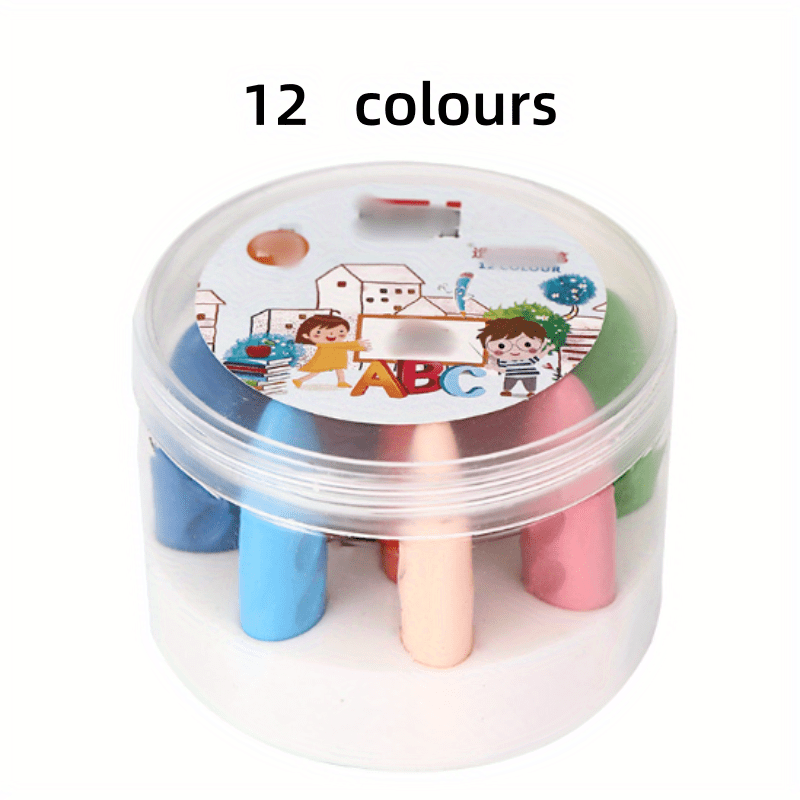 12 24 36 Plastic Hole Crayons Correct Grip Washable No Dirty Hands