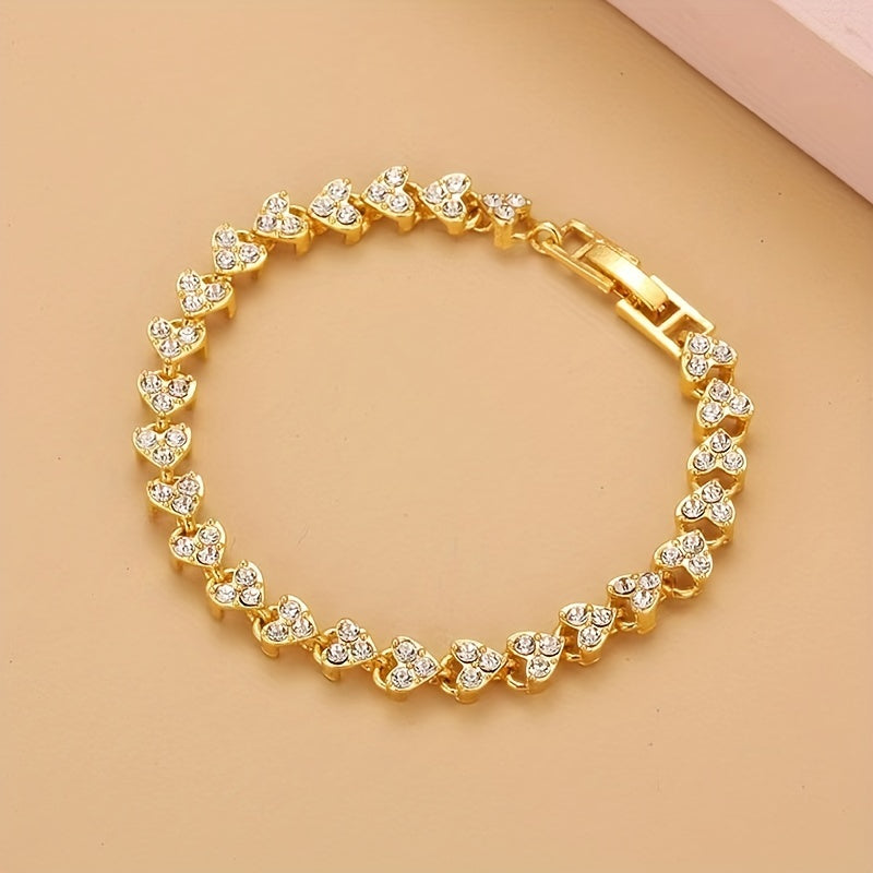 Tennis Bracelet Synthetic Gems Hand Jewelry Decor
