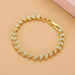 Tennis Bracelet Synthetic Gems Hand Jewelry Decor