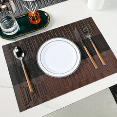 Woven Placemat Square Table Mat for Dining Table Washable Kitchen Placemat