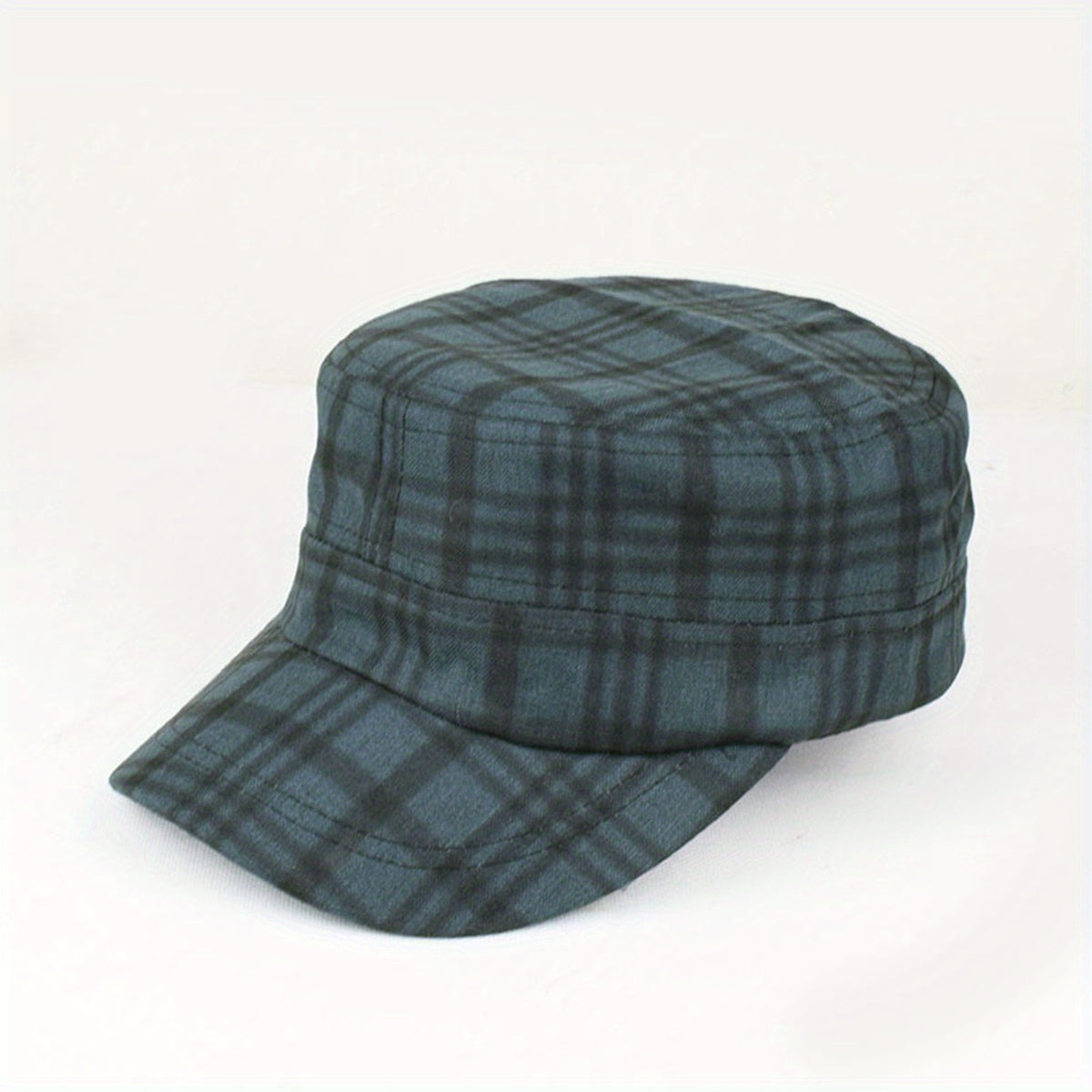 Plaid Sunshade Baseball Cap for Men Women
