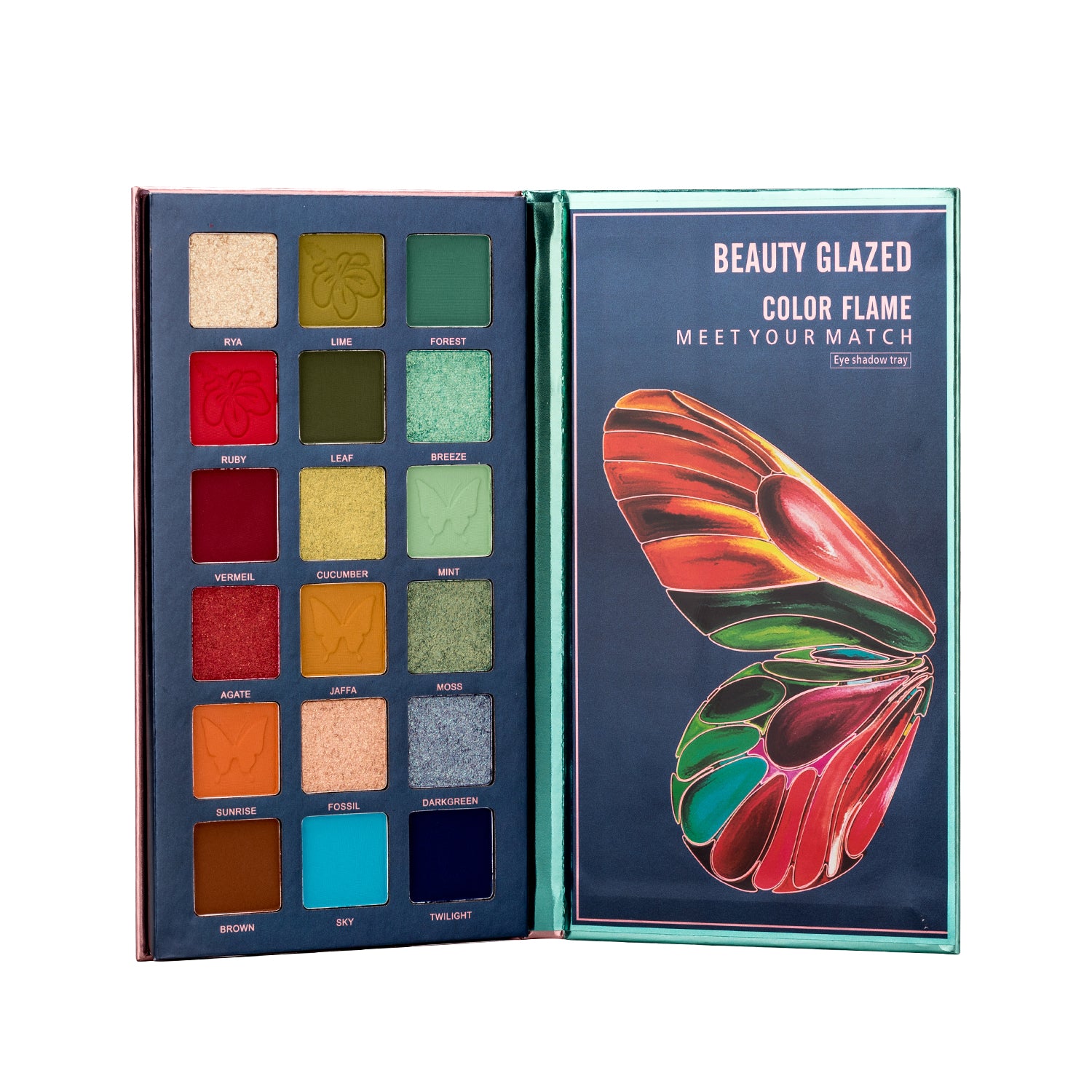 Butterfly 18 Colors Eyeshadow Palette High Pigmented Matte Shimmer