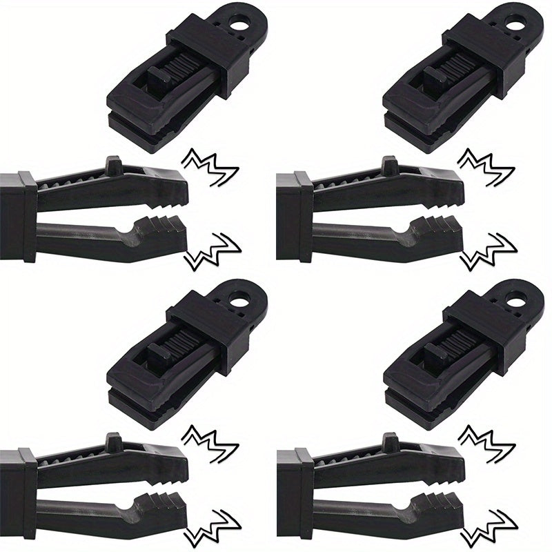 2pcs Tent Canopy Clamps Windproof Fixed Buckle Plastic Wind Rope Buckle