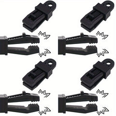 2pcs Tent Canopy Clamps Windproof Fixed Buckle Plastic Wind Rope Buckle