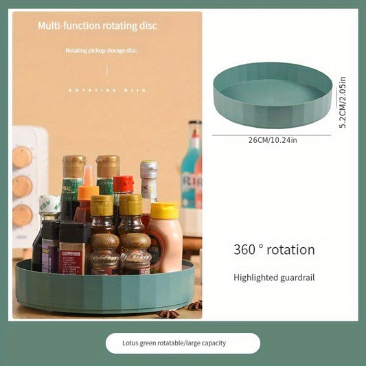 Rotating Storage Rack Table Top Soy Sauce Bottle Condiment Storage