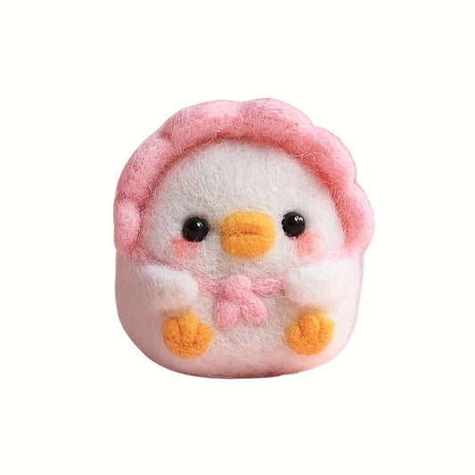 Wool Felt Duck DIY Material Package - Creative Gift or Ornament Pendant