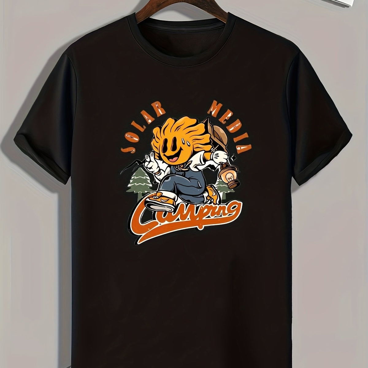 SOLAR MEDIA CAMPING Men's Graphic T-shirt