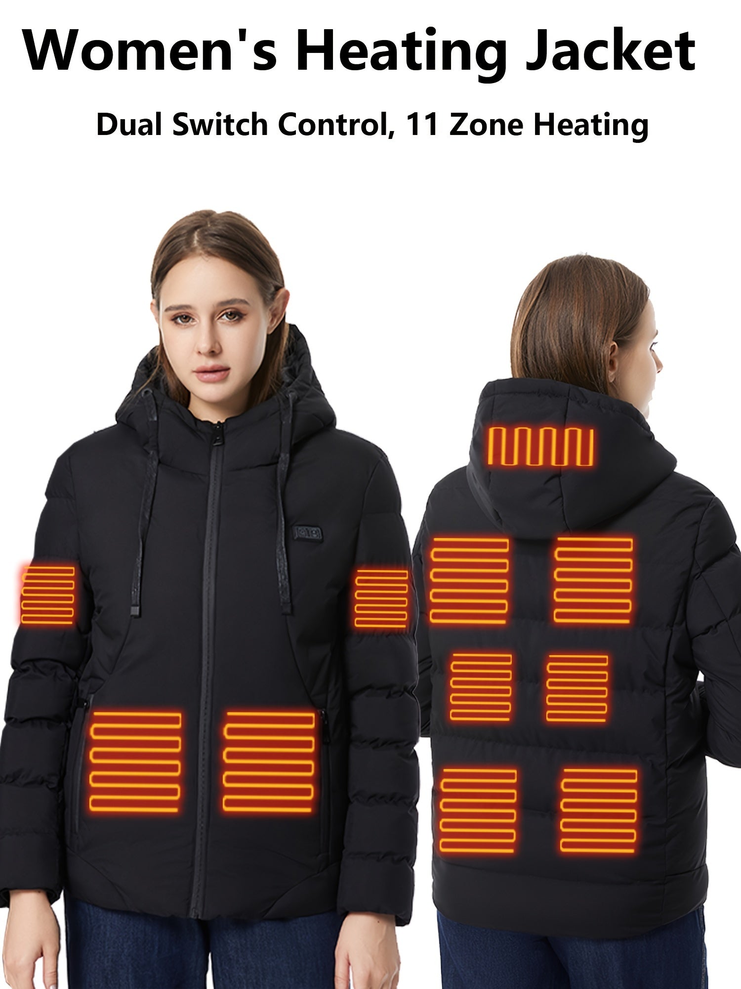 Women's Heated Jacket for Outdoor Activities
