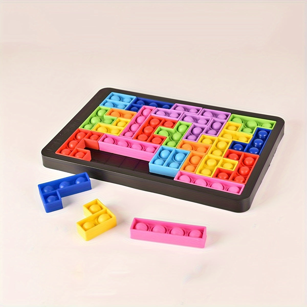 Silicone Puzzle Building Blocks - Educational Toy for Parent-Youngsters Bonding