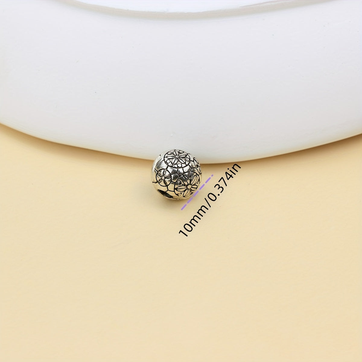 European Silver Plated Safety Bead Clip Stopper Charm Bracelet DIY Jewelry