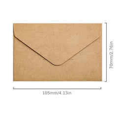 Pack of 12 Mini Envelopes with Small Cards for Love Notes