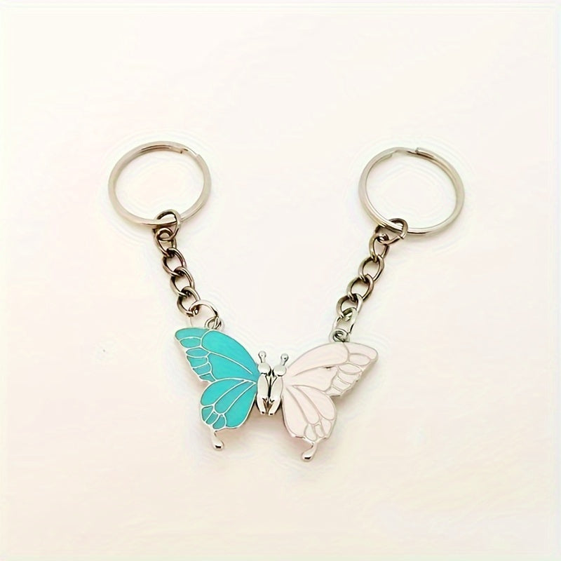Adjustable Butterfly Keychain Set