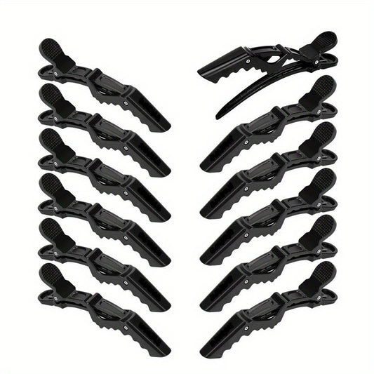 12pcs Hair Clip Basic Duck Billed Clip Hair Styler Women's Hair Accessories